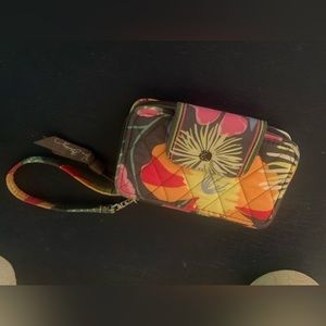 Vera Bradley Jazzy Blooms Retired Pattern Wristlet Wallet